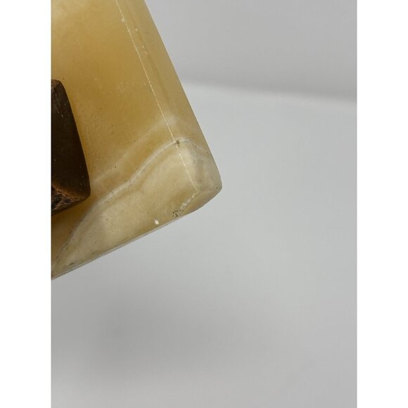 Nefertiti Bust Figurine Statue Sculpture Metal Marble Base Egyptian Queen 5.25” - Picture 4 of 10